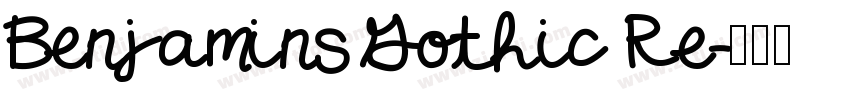 Benjamins Gothic Re字体转换